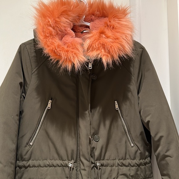 NEW Dex winter coat jacket parka dur lined pink faux fur - Picture 4 of 11